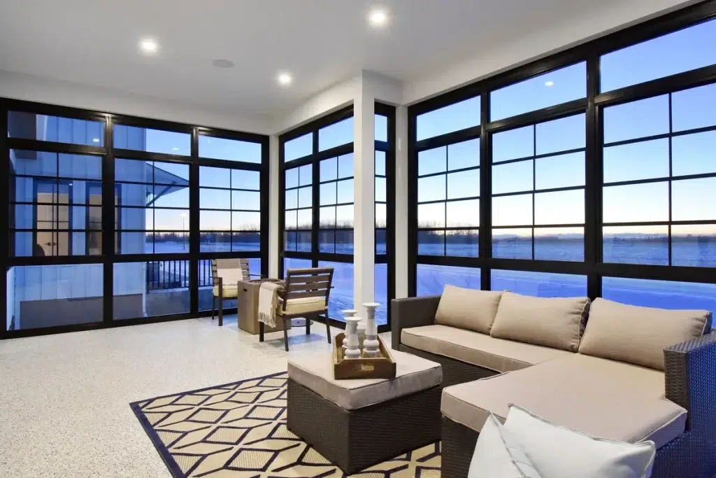 Relaxed Living Sunspace Walls Under Conversion
