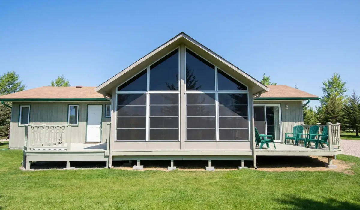 Transform a chilly porch into a more comfortable fall space with ViewFlex vinyl.